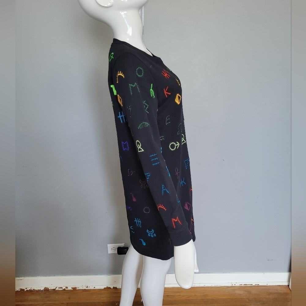 Kenzo Symbols Sweatshirt Dress, VGUC, Size M - Picture 4 of 6